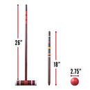 FRANKLIN SPORTS PORTABLE BACKYARD CROQUET SETS COMPLETE 4 + 6 PLAYER CROQUET - Brand New