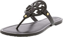 TORY BURCH WOMEN'S MILLER EMBELLISHED SANDALS - SIZE: WOMEN 11 - MATTE BLACK - Like New