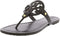 TORY BURCH WOMEN'S MILLER EMBELLISHED SANDALS - SIZE: WOMEN 11 - MATTE BLACK - Like New