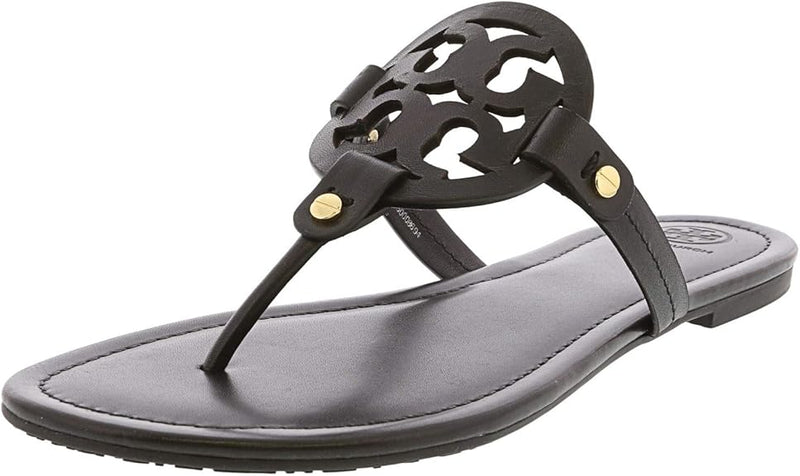 TORY BURCH WOMEN'S MILLER EMBELLISHED SANDALS - SIZE: WOMEN 11 - MATTE BLACK - Like New