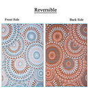 SMM005 Reversible Outdoor Plastic Rugs,Easy to Clean Patio Mat - 9x12 Blue - Brand New