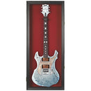DISPLAYGIFTS 42" ELECTRIC GUITAR DISPLAY CASE COLOR FELT INTERIOR BLACK/RED - Like New