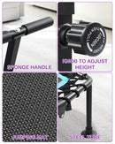 MAXKARE 50" MINI TRAMPOLINE FITNESS HEXAGON EXERCISE REBOUNDER - BLACK - Like New