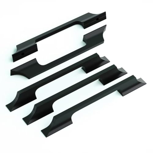 5 Pack Black Cabinet Pulls Solid Alloy 5.04''(128MM) Hole Center Cabinet Handles - Like New