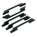 LUXSAMG 5 PACK CABINET PULLS SOLID ALLOY 5.04" (128MM) HOLE CENTER - BLACK - Brand New