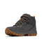 COLUMBIA NEWTON RIDGE PLUS II SUEDE - SIZE: MEN 8 (AU/UK M7) - DARK GREY/GOLD - Like New