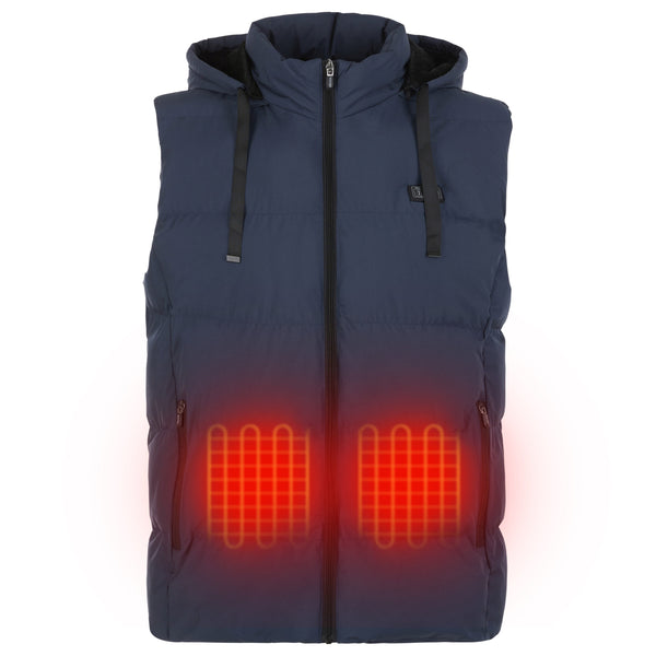 HELIOS PAFFUTO HEATED VEST – UNISEX - SIZE: MEN L - NAVY - Like New