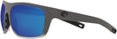 COSTA Del Mar Broadbill Square Sunglasses Blue 580g/Ocearch Matte Fog Grey/Grey Like New