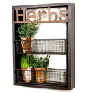 Industrial Metal Country Herbs Wall Shelf Planter Holder B01E0ESFYE - NEW - Brand New