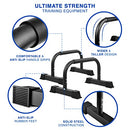 Yes4All Non-slip Steel Push Up Stand Parallel Bars Parallettes Rubber Feet Black - Brand New