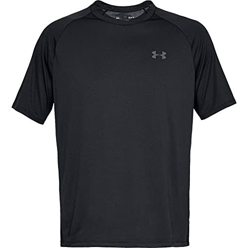 1326413 Under Armour Men's Tech 2.0 Short-Sleeve T-Shirt Black/Graphite L - Brand New