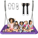EVERYFUN TREE SWING KIDS ADULTS, 60" WATERPROOF RECTANGLE PLATFORM - PURPLE - Like New