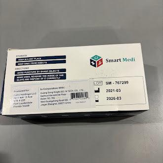 GENERIC POWDER FREE NITRILE EXAM GLOVES, 100PCS, MEDIUM - BLUE - Brand New