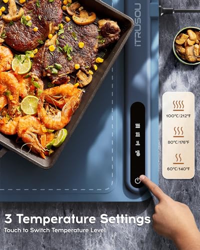 ITRUSOU BW601 Electric Warming Tray - Full Surface Heating, Portable, Silicone - Like New