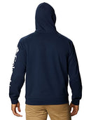 Columbia Men's Viewmont II Sleeve Graphic Hoodie - Collegiate Navy/White - M - Like New