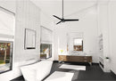 Hunter Cassius Indoor Outdoor Ceiling Fan Pull Chain Control 52" - MATTE BLACK - Like New