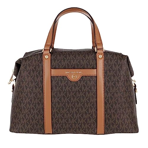30T1GKNS2B Michael Kors Beck Medium Satchel Brown/Acorn One Size - Like New