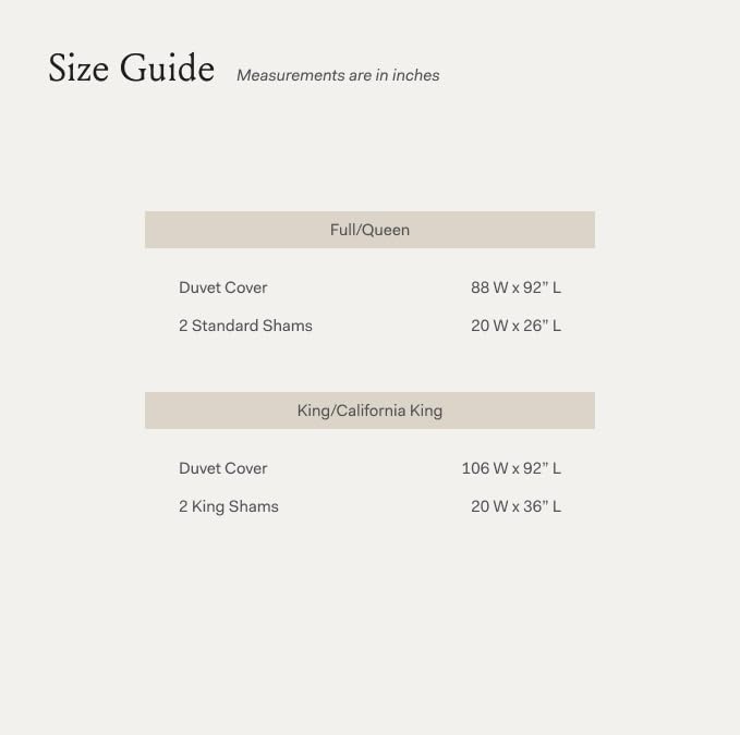 BOLL & BRANCH SIGNATURE HEMMED DUVET SET FULL/QUEEN - STONE, LUXURY 100% ORGANIC - Like New
