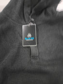 BLUE ICE WAFFLE KNIT HOODED - SIZE M - BLACK - Brand New