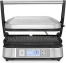 Cuisinart GR-6FR Contact Smoke-Less Mode Griddler - SILVER Like New