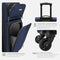 U.S. Traveler Anzio Softside Expandable Spinner Luggage, Navy, Carry-on 22-Inch - Brand New