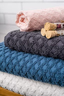 SIMPLI-MAGIC 79454 DIAMOND BATH TOWELS 6 PIECE SET 2 BATH 2 HAND 2 WASHCLOTHS - Brand New