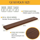 Floating Shelves 36 inches Long (Set of 2) - Walnut Shelves - Brand New