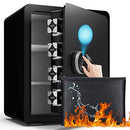 Fireproof Biometric Fingerprint Home Safe Box 2.3 CF Security Box - Brand New