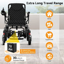 KERDOM ELECTRIC WHEELCHAIR FOR ADULTS UPGRADE 30 MILES RANGE 350LBS WEIGHT,BLACK - Like New