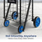 SereneLife Kids Utility/Shopping Cart with Rolling Swivel Wheels - BLUE - Like New
