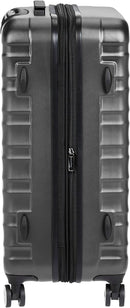 AMAZON BASICS 3 PIECE SET HARDSIDE SPINNER LUGGAGE WITH BUILT-IN TSA - BLACK - Like New