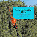 BLACK+DECKER 20V POWERCONNECT 18" Pole Hedge Trimmer Tool Only LPHT120B - ORANGE - Like New