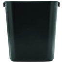 RUBBERMAID COMMERCIAL 295500BK DESKSIDE PLASTIC WASTEBASKET RECTANGULAR - BLACK - Like New