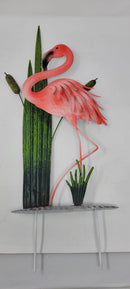 BAY ISLE HOME 21.7" IRON FLAMINGO STAKE - Like New