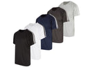 AMERICAN LENGEND AMERICAN LEGEND MEN'S T-SHIRT 5PK - L - BUE/DGRY/BLK/LGRY/WHT - Brand New
