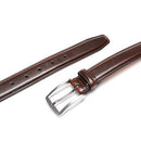 CARLO FELLINI MEN'S DRESS BELT - SIZE: MEN 34/36 - MAHOGANY - Brand New