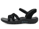 163620 SKECHERS WOMEN'S REGGAE NATURAL POISE HANDS FREE SLIP-INS 5.5 Black/Black - Brand New