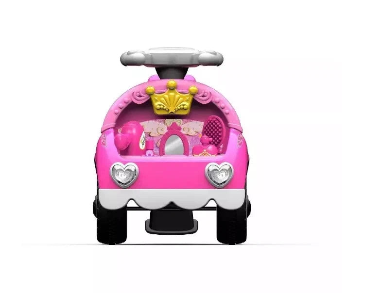 UP AND GROW PRINCESS VANITY FOOT TO FLOOR RIDE ON - PINK - Brand New