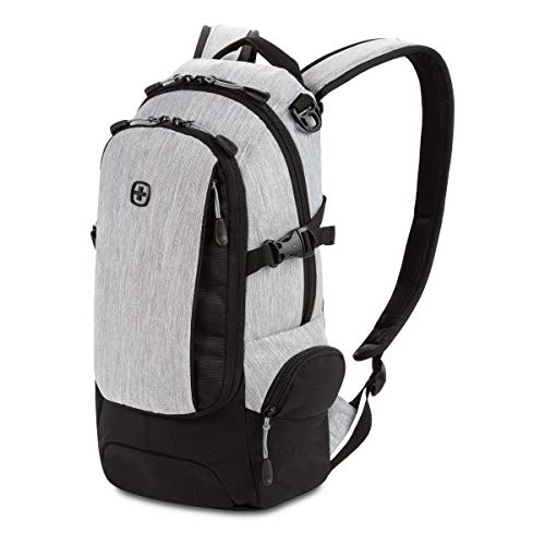 SWISSGEAR 3598 BACKPACK NARROW, 18-INCH -LIGHT GRAY HEATHER - Like New
