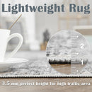 jinchan 3x5 Modern Abstract Washable Non-Slip Accent Area Rug, Gray - Brand New