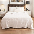 LAFFYLO Electric Heated Blanket Full Size 72" x 84" Dual-Sided Flannel Sherpa - Brand New