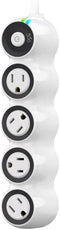 360 Electrical PowerCurve 4 ft. 4-Outlet Rotating Surge Protector Strip - White New