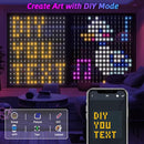 Jkoeier Curtain Lights,Smart LED Wall Lights with APP&Remote,Color Changing - Like New