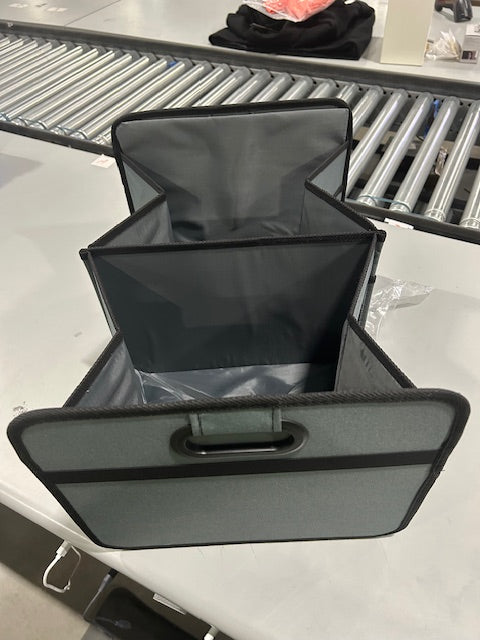 GENERIC GRAY STORAGE BAG 2 COMPARTMENTS 20X14 - Like New