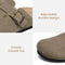 XIakolaka Women Suede Clogs Adjustable Buckle Slip On Home Clog Taupe Size 9 - Like New