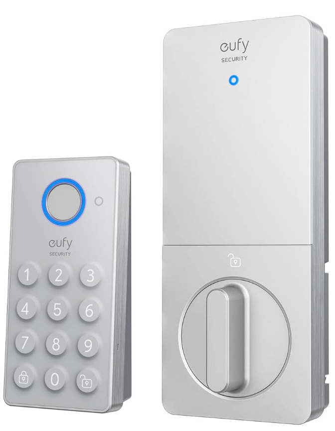 Eufy Security E130 Wireless Fingerprint Keypad Smart Lock White T8504121 - Like New