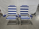 RIO BEACH 2-PACK 17" EXTENDED HEIGHT 4-POSITION FOLDING BEACH - Scratch & Dent