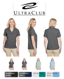 UC102W UltraClub Ladies' Cavalry Twill Performance Polo New