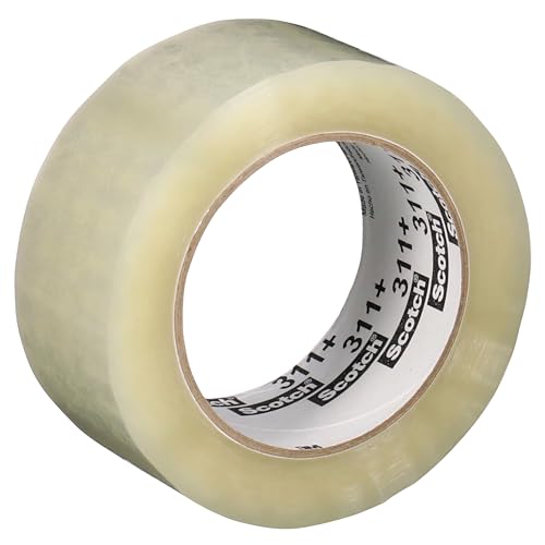 SCOTCH HIGH TACK BOX SEALING TAPE 311+ SHIPPING FREEZER STORAGE - CLEAR - Brand New