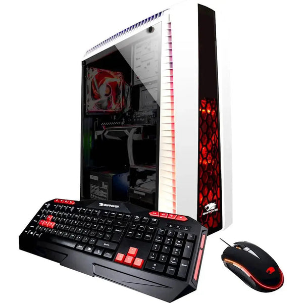 IBUYPOWER I7-8700 CPU 3.20GHZ, 8GB RAM, 1TB HDD, GTX 1660 TI - WHITE - Like New